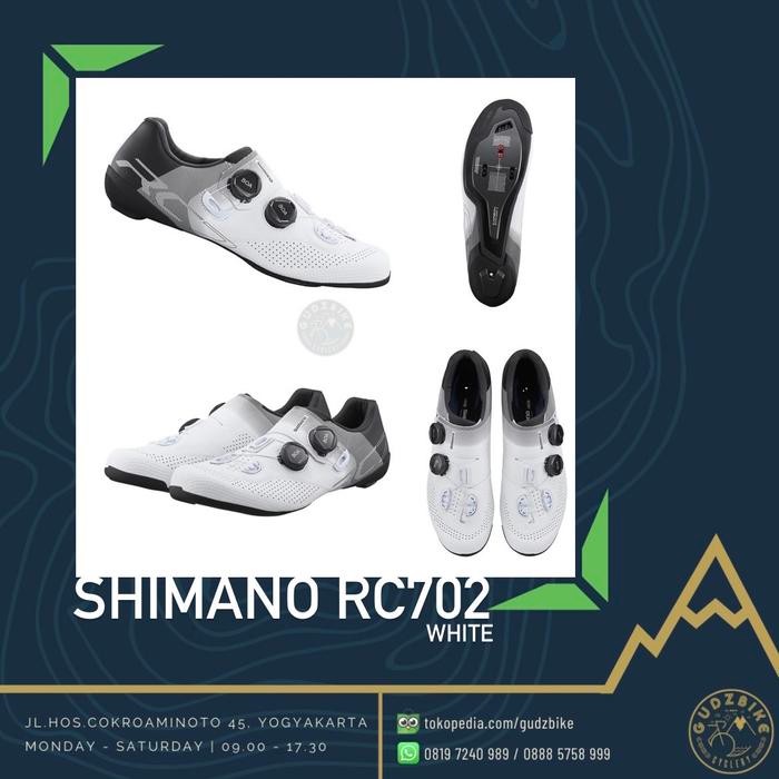 Shimano RC702 White - WIDE . carbon roadbike shoes