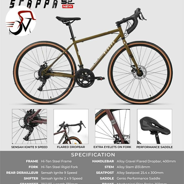 Sepeda Gravel 700C Merk Genio Scappa