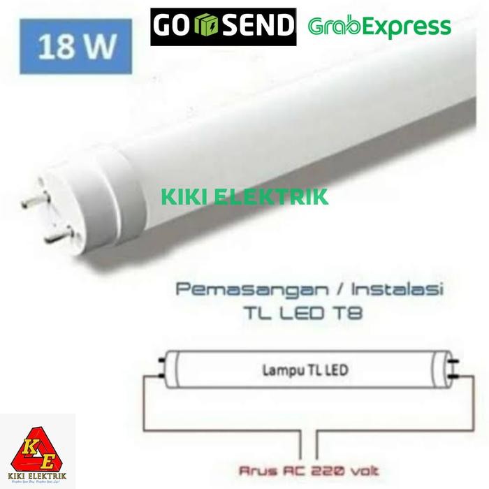TERLARIS Lampu TL T8 LED 18 Watt 120 cm / TL LED Tube T8 120cm 18w
