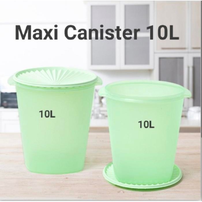 Terbaik Toples Besar / Tempat Snack Tupperware Maxi Canister Ukuran 10 Liter Termurah
