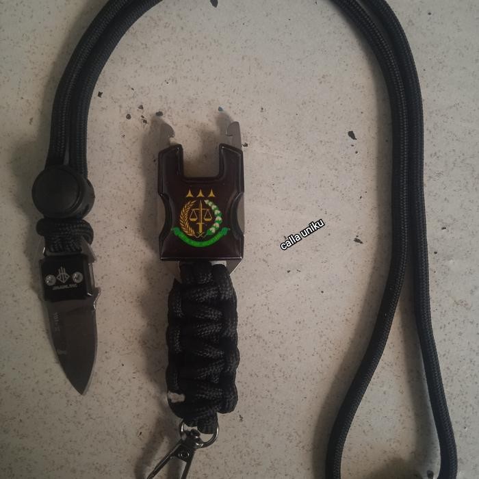 

lanyard id card tactical mini knife logo kejaksaan