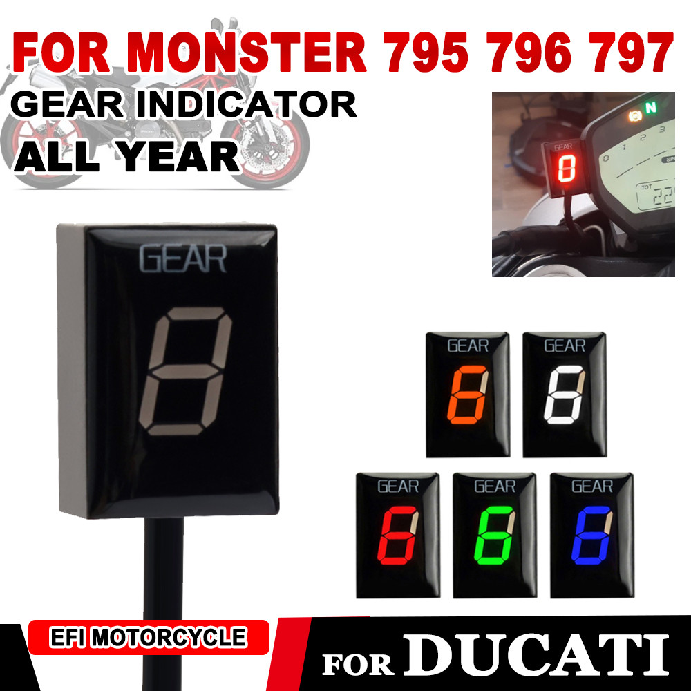 Gear Indicator For Ducati Monster 795 796 797 Monster796 Corse Stripe
