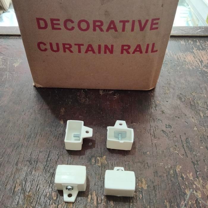 PREMIUM end cup gorden tutupan rel korden plastik perpasang