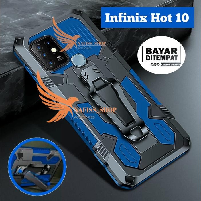 CASING HP INFINIX HOT 10 MODEL BARU HARD CASE KLIP KESING SILIKON STANDING CASE KODE 382