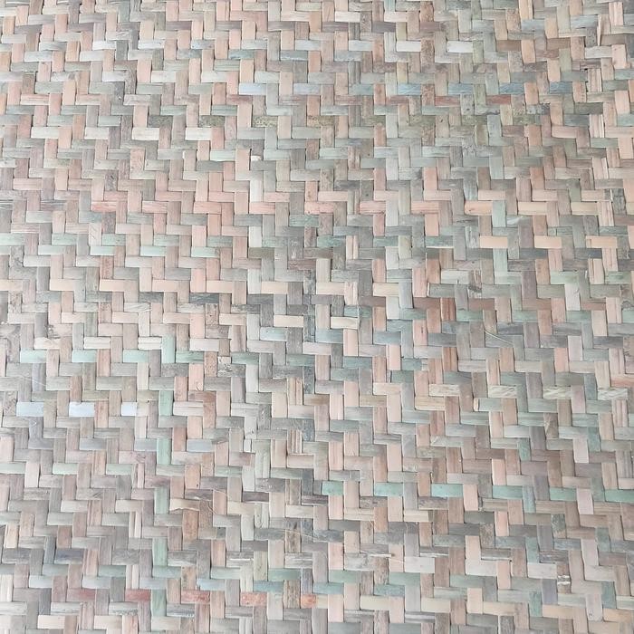 PREMIUM Anyaman bambu polos untuk plafon wallpaper dinding rumah unik saungdll