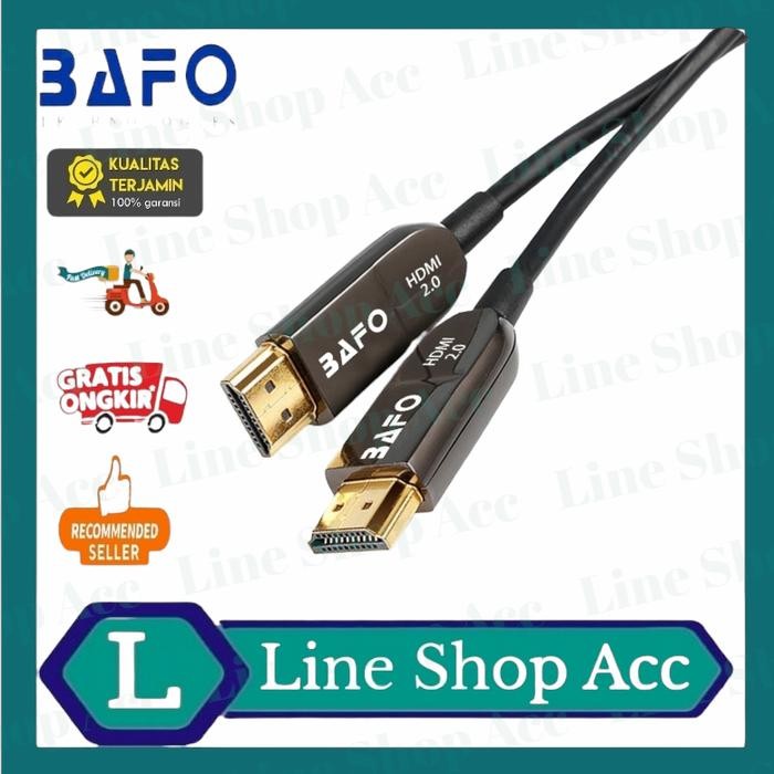 Paling Murah Kabel Hdmi Fiber Optic (Fo) Fiber Optik 50 Meter Bafo Termurah