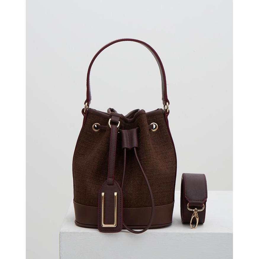 JOSVLI NARHA 22 - BURGUNDY WINE + LONG STRAP