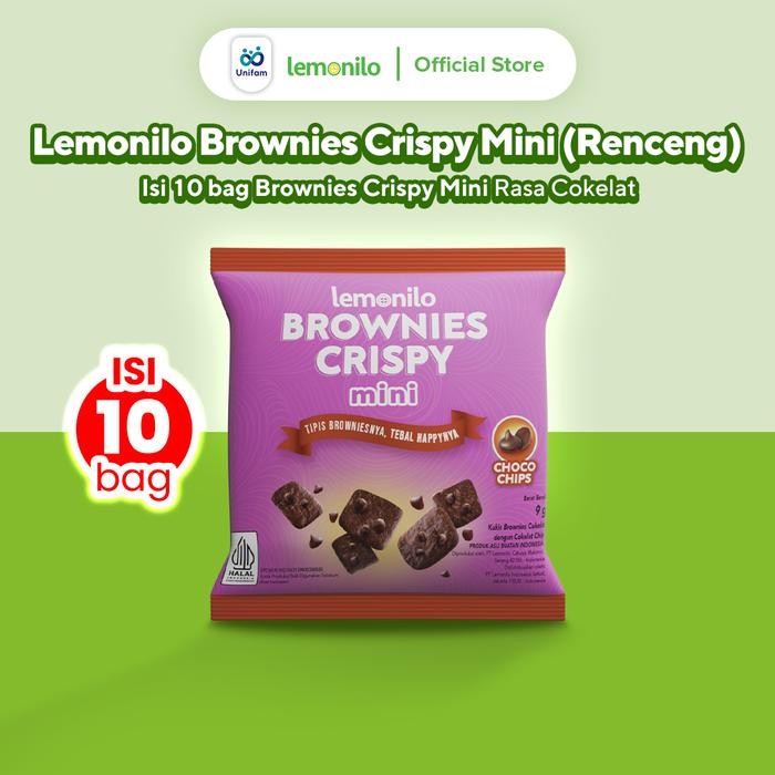

OR6T Lemonilo Brownies Crispy Choco Chips Mini Renceng Isi 10 Pcs