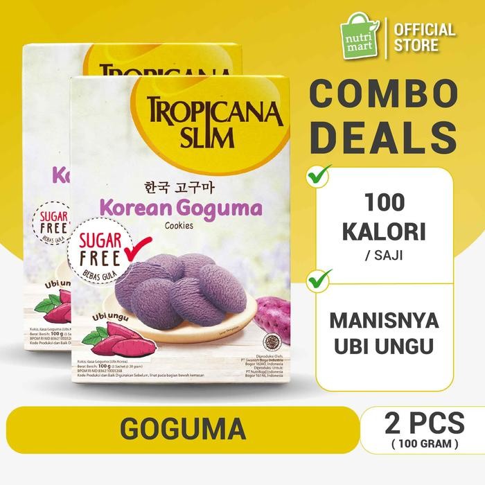 

OR6T Twin Pack: Tropicana Slim Korean Goguma Cookies (5 Sch) - Sugar Free