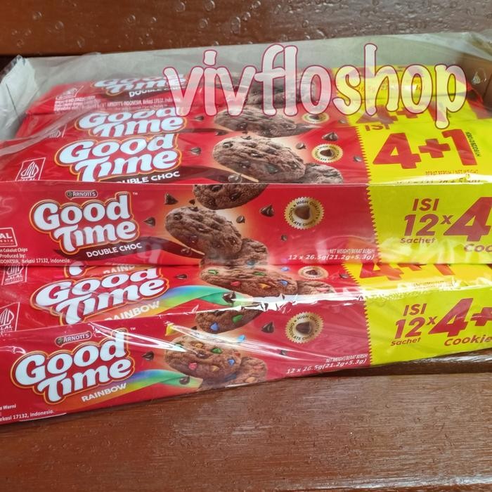 

OR6T Biskuit Good Time Double Chocochip & Rainbow Chocochip Box (12 X 16 G)