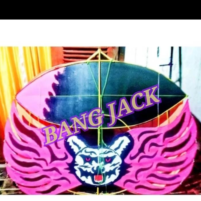 (Allthebest) layangan ram raman 2 meter sayap fiber full set sendaren