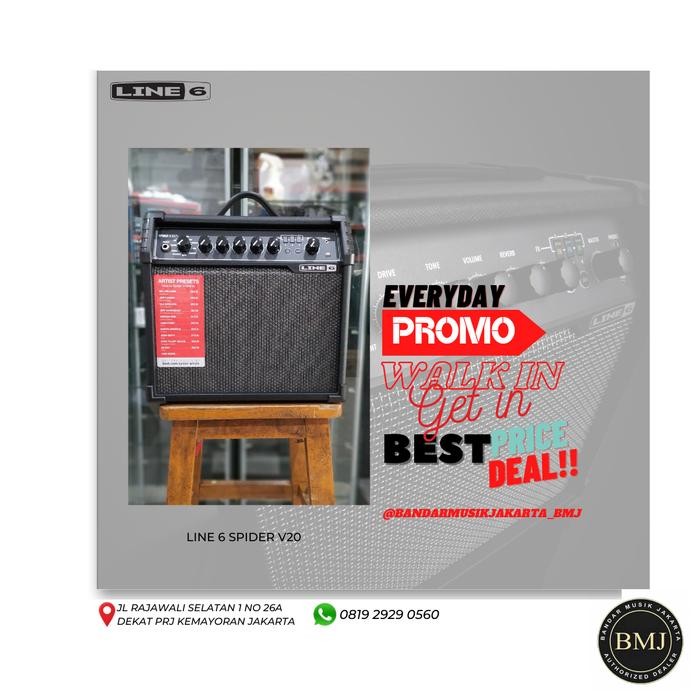 Line 6 Spider V20 MKII Line6 Guitar Amply ,BMJ