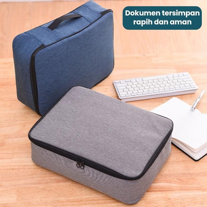 

TERLARIS Tas Tempat Penyimpanan File Dokumen Anti Travel Bag Storage Box READY STOCK