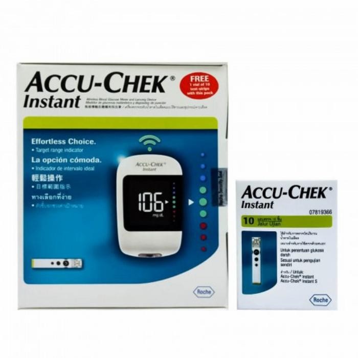 Alat Accu-Check Instant + Strip 25pcs / Alat Gula darah Accu-Check
