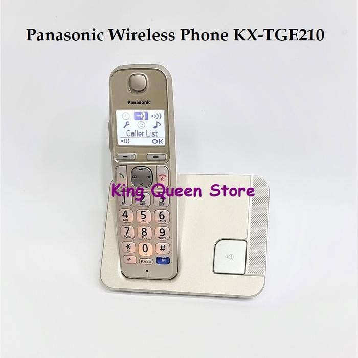 Banyak Dicari Telepon Wireless Panasonic Kx-Tge210 Phone Kx-Tge210 Gold Termurah