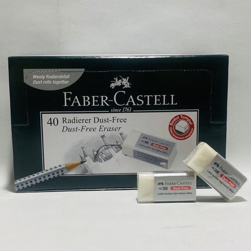 

Penghapus Pensil Faber Castell Kecil Hitam Putih - 1 Box Isi 40 Pcs