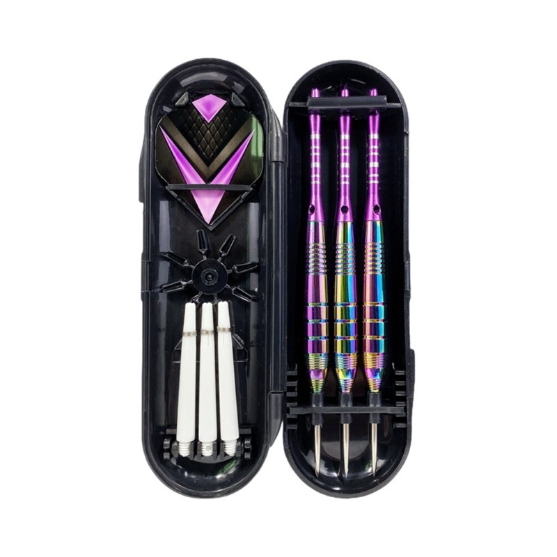 3Pcs/pack 22g Steel Tip Darts Sets Standard PET Flight, Aluminum Darts Shafts Steel Tip with Storage