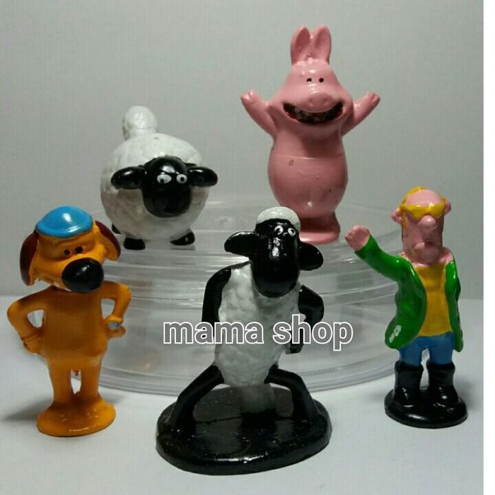 OSF1 Topper Cake Patung Kue Figure Shaun The Sheep Timmy Time Boneka