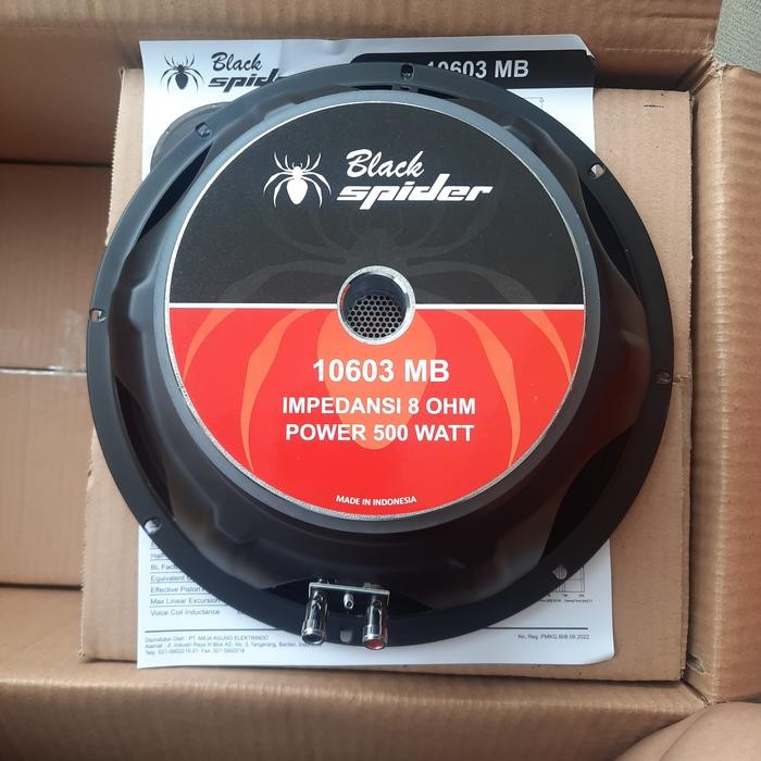 Speaker Black Spider 10inch 10603 Original