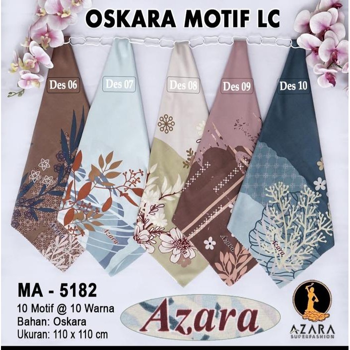 (Expert) Grosir Jilbab Kerudung Azara Motif Lc Voal Katun Polycotton Part 14
