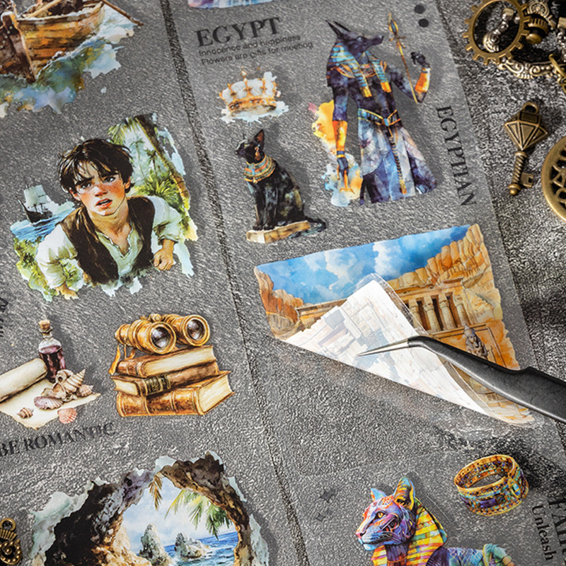 

3rolls Fairytale Adventures Series Adventure Fairytale Theme Die Cut Tape DIY Handbook