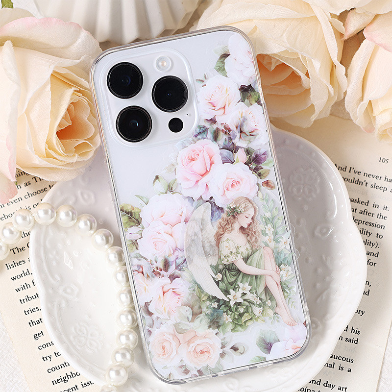 

6Style 1Roll/pack Butterfly Floral Theme Tape for DIY Handbook Journal Phone Case Glass