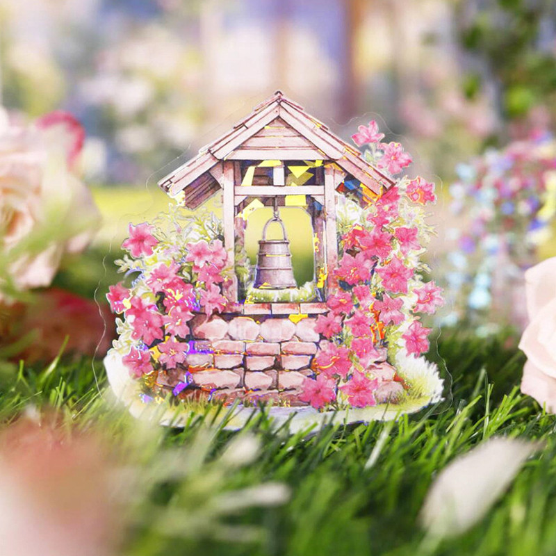 

2Style 30Pcs/bag wishing well theme aquascape stickers creative handbook material DIY