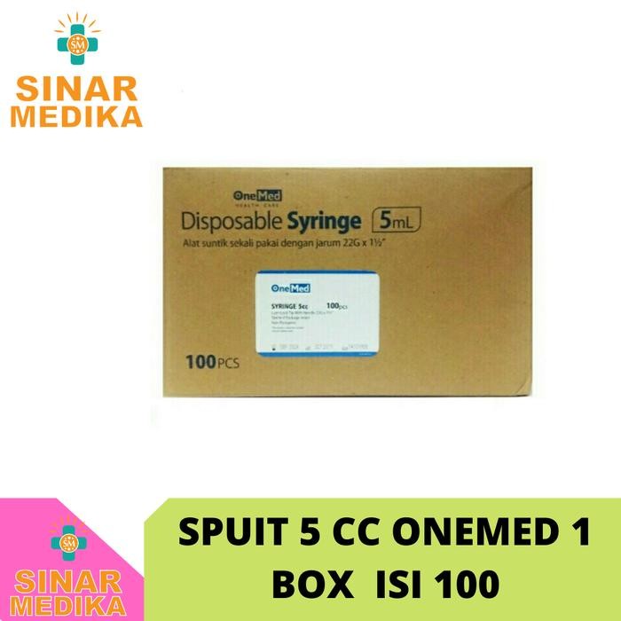 Spuit 5 cc Onemed 1 box isi 100