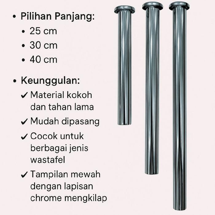 pipa sifon wastafel panjang/pipa sipon angsa