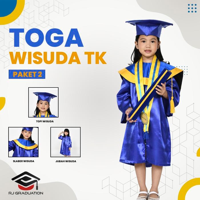 Paket Perlengkapan Wisuda Tk / Perlengkapan Toga Wisuda Paud
