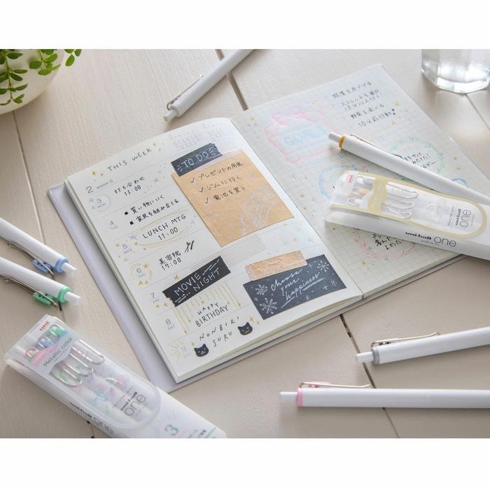

UNI UNIBALL ONE CREATIVE COLOR METALLIC SHIMMER GEL PEN SET 0.38MM 0.5MM MITSUBISHI LIMITED EDITION