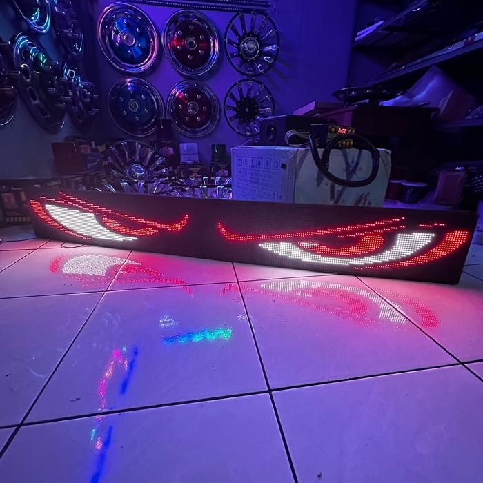STROBO MATA RUNNING TEXT Car Lampu Truk