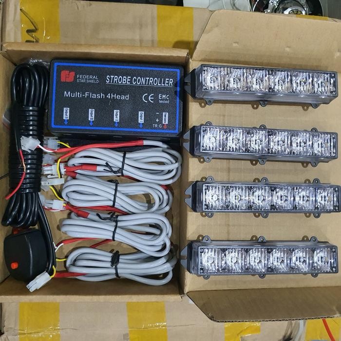 Strobo led 4kotak 6led 4-6H split