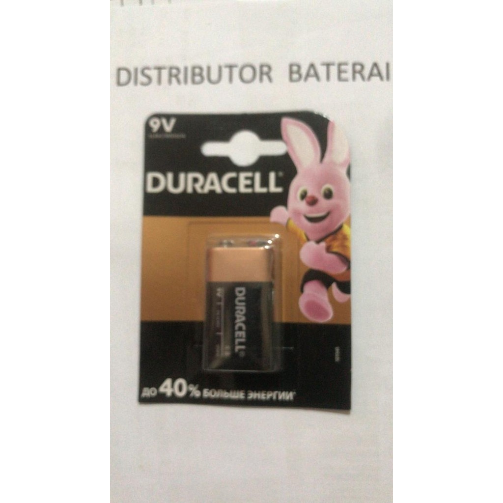 PF7W Alkaline 9V Baterai Batre Duracell 9 Volt Batre Kotak 9V Duracell