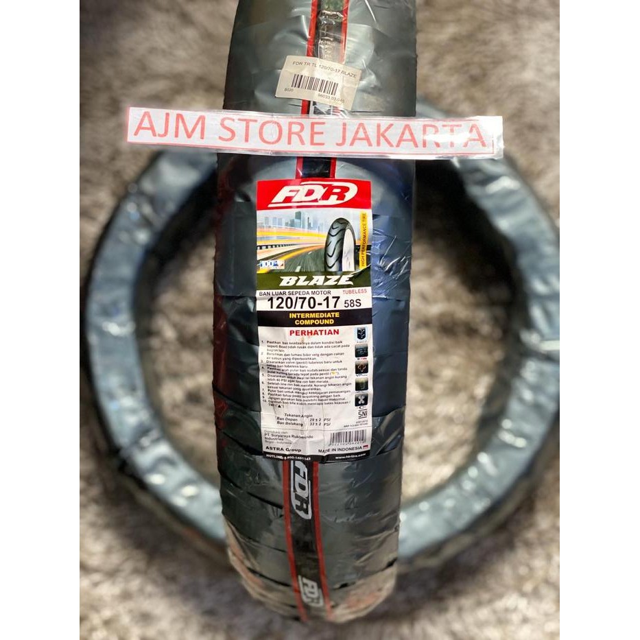 FDR Blaze 120/70-17 Tubeless..