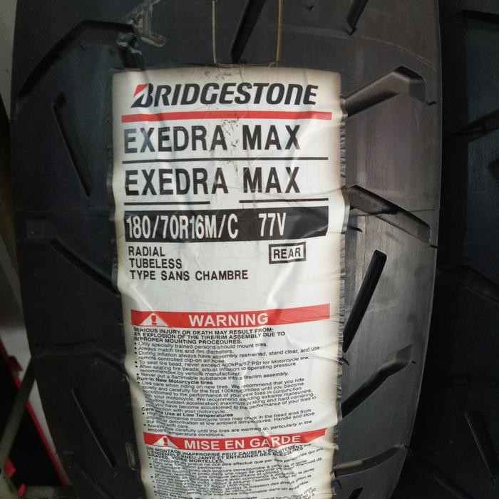 BAN LUAR BATTLAX EXEDRA MAX UKURAN 180/70-16 BATTLAX TUBELESS