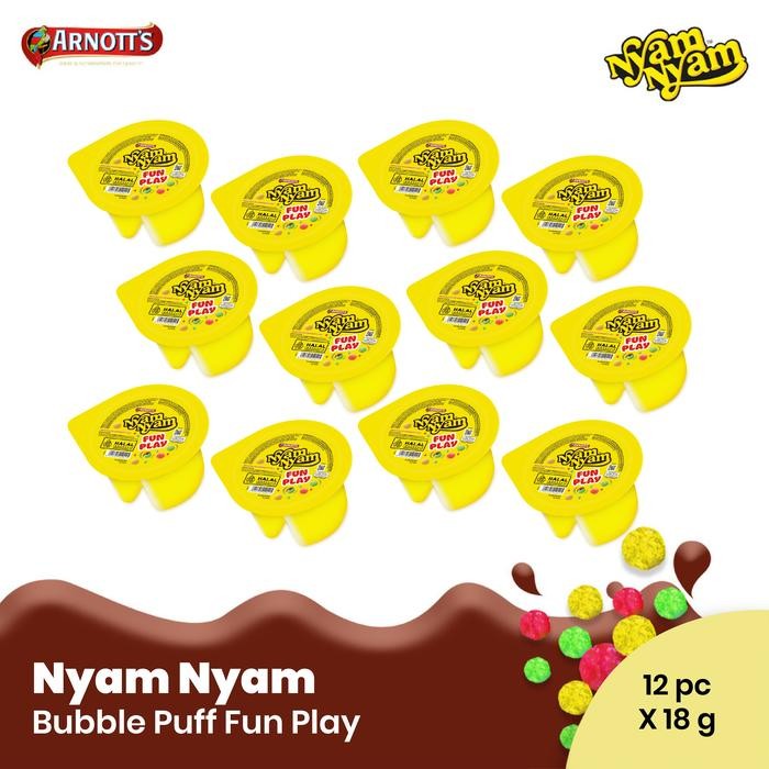 

4ZMI Nyam - Nyam Bubble Puff Fun Play Pack - 12 Pcs