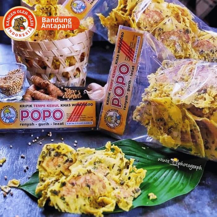 

4ZMI Keripik Tempe Kemul Petos Oleh Oleh Khas Dieng Wonosobo Merk Popo