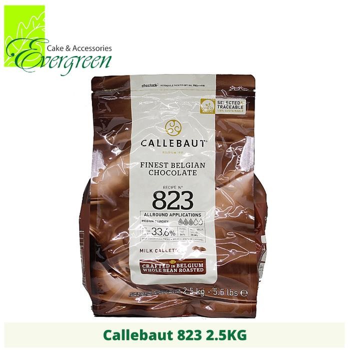 

4ZMI Callebaut Coklat Couverture Premium 823 Milk Netto 2.5Kg Terbaik Dari Belgium Untuk