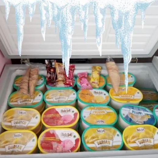 4ZMI Es Krim Hoklai 1100Ml Per Box Hok Lai Ice Cream Khas Medan Jadoel