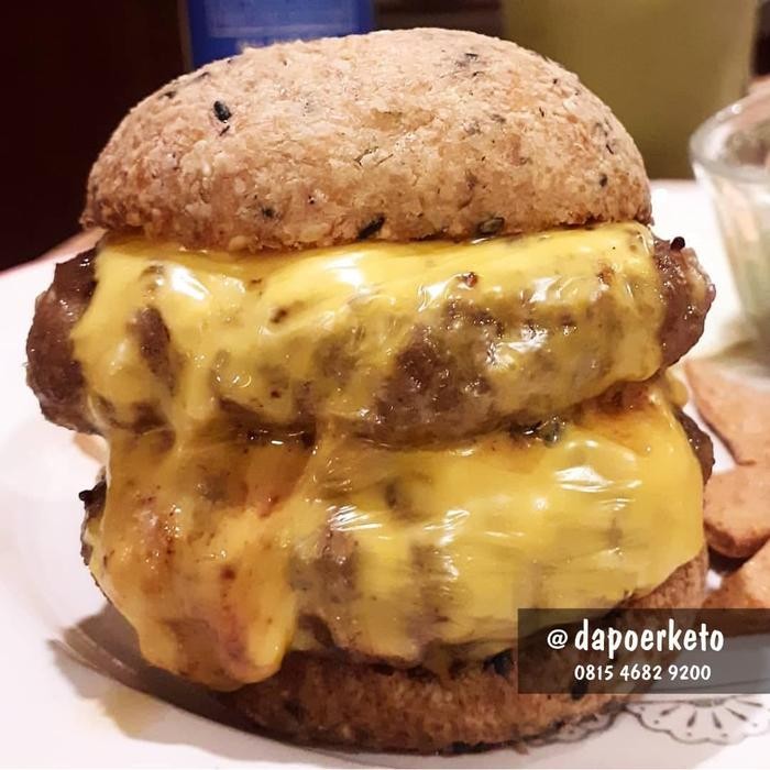 

4ZMI Diy Rte Cheese Burger Keto, Paket Ready To Eat