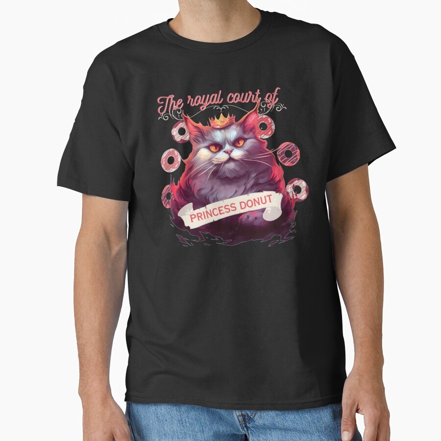 Princess Donut Dari Dungeon Crawler Carl Classic T-Shirt Kaos Leher Bulat Unisex, Unik Kreatif, Modi