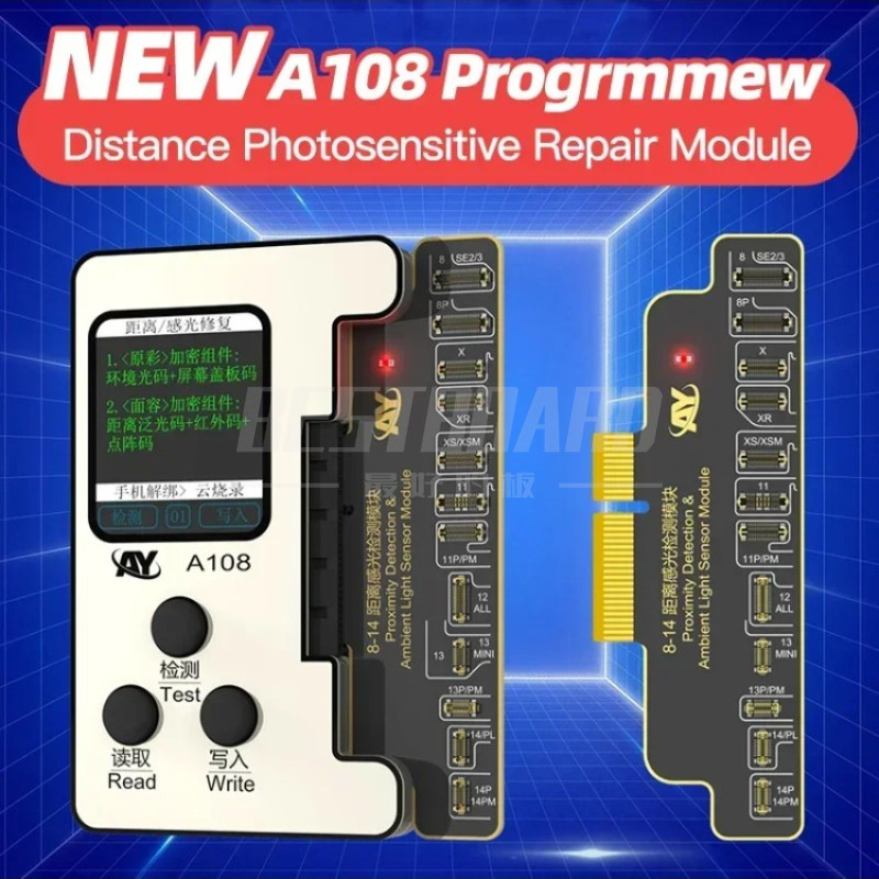 Ay A108 Programmer Face Id Flex Repair A108 Tag on For X/XR/XS/11/12/13/14 Mini Dot Projector Read W