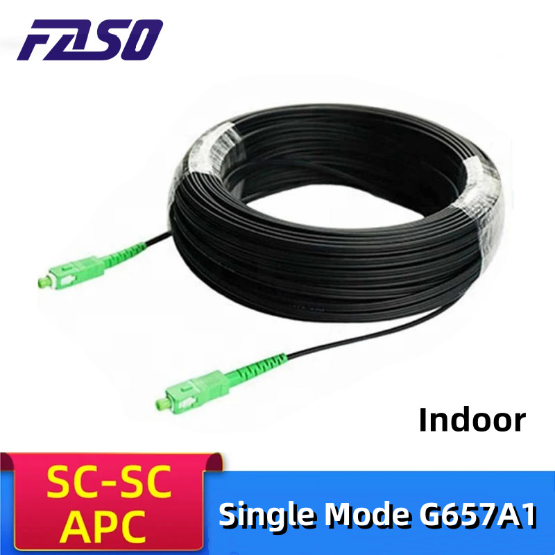 30M SC/APC Fiber Optic Patch Cord Single Mode G657A1 Indoor Fibre Optica Drop Cable APC Optical Cabl