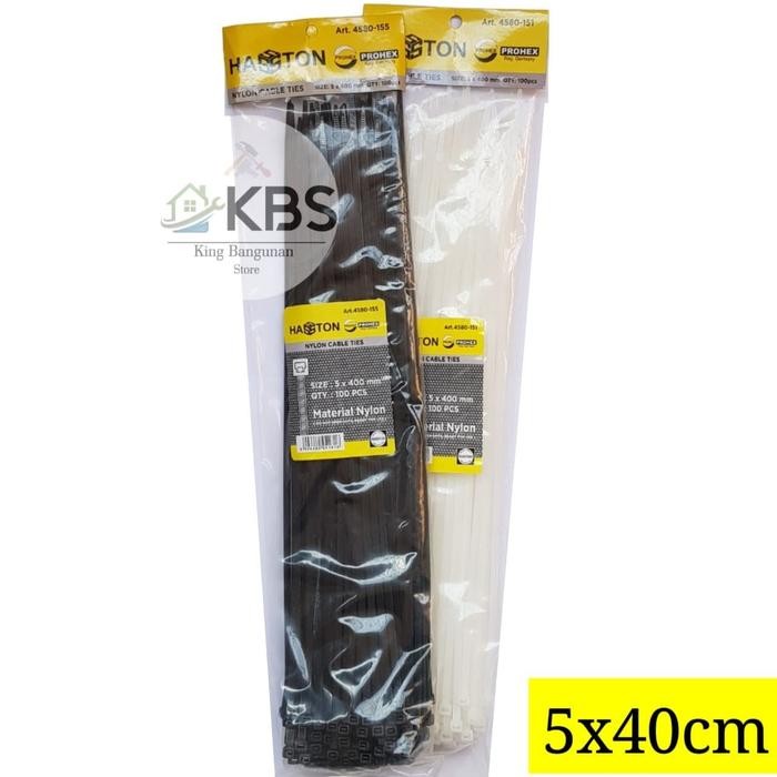 

TERLARIS Kabel Ties HASSTON PROHEX 5 x 400mm Nylon Cable Ties 5x400mm 4580-155 READY STOCK