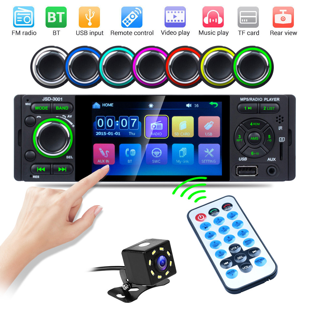 1 DIN Car Radio Multimedia Video Player JSD-3001 4.1 inch Touch