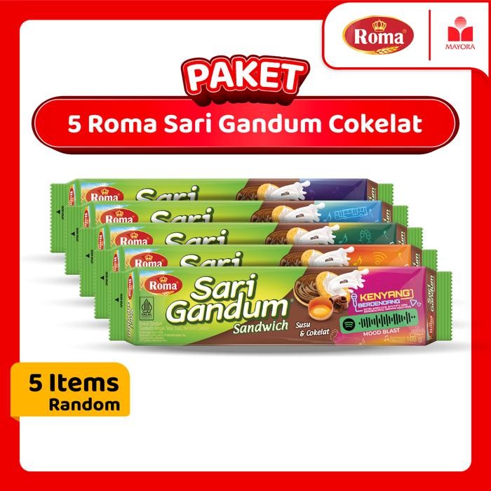 

IOI2 Paket 5 Roma Sari Gandum Cokelat 108 Gr