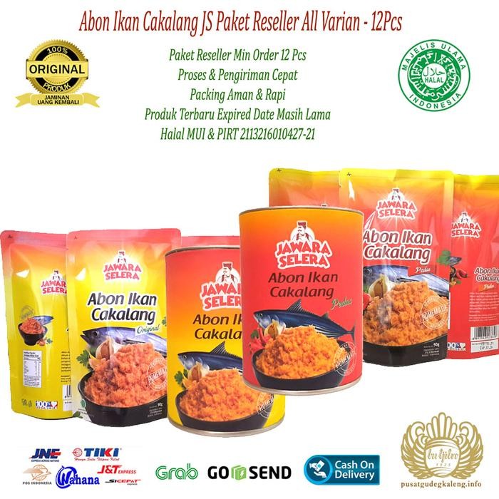 

IOI2 Abon Ikan Cakalang Jawara Selera Paket Reseller All Varian - Min 12Pcs