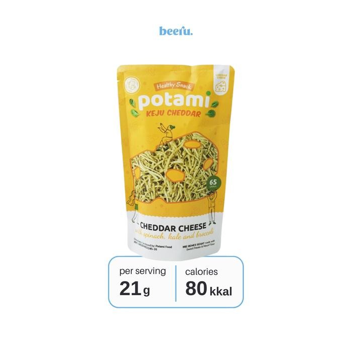 

IOI2 Potami Healthy Snack Keju Cheddar 65Gr