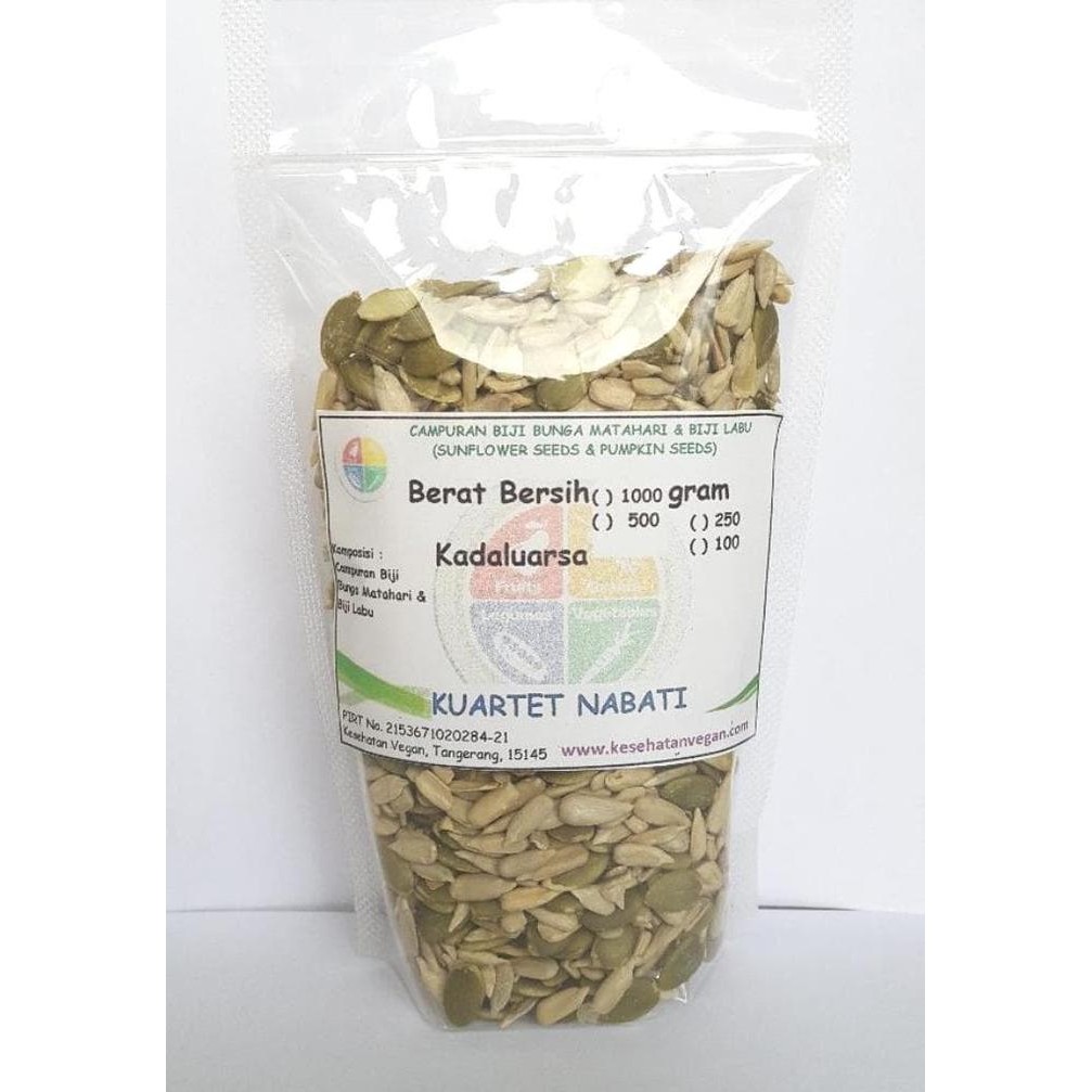 

IOI2 250Gr Mix Biji Labu/ Pumpkin Seeds & Biji Bunga Matahari Kupas